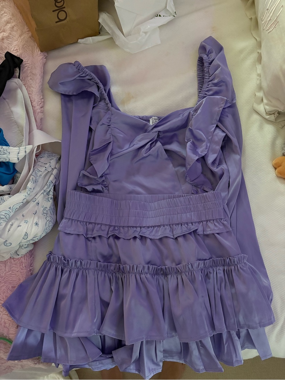 Purple Cake For Dinner Top and Skirt